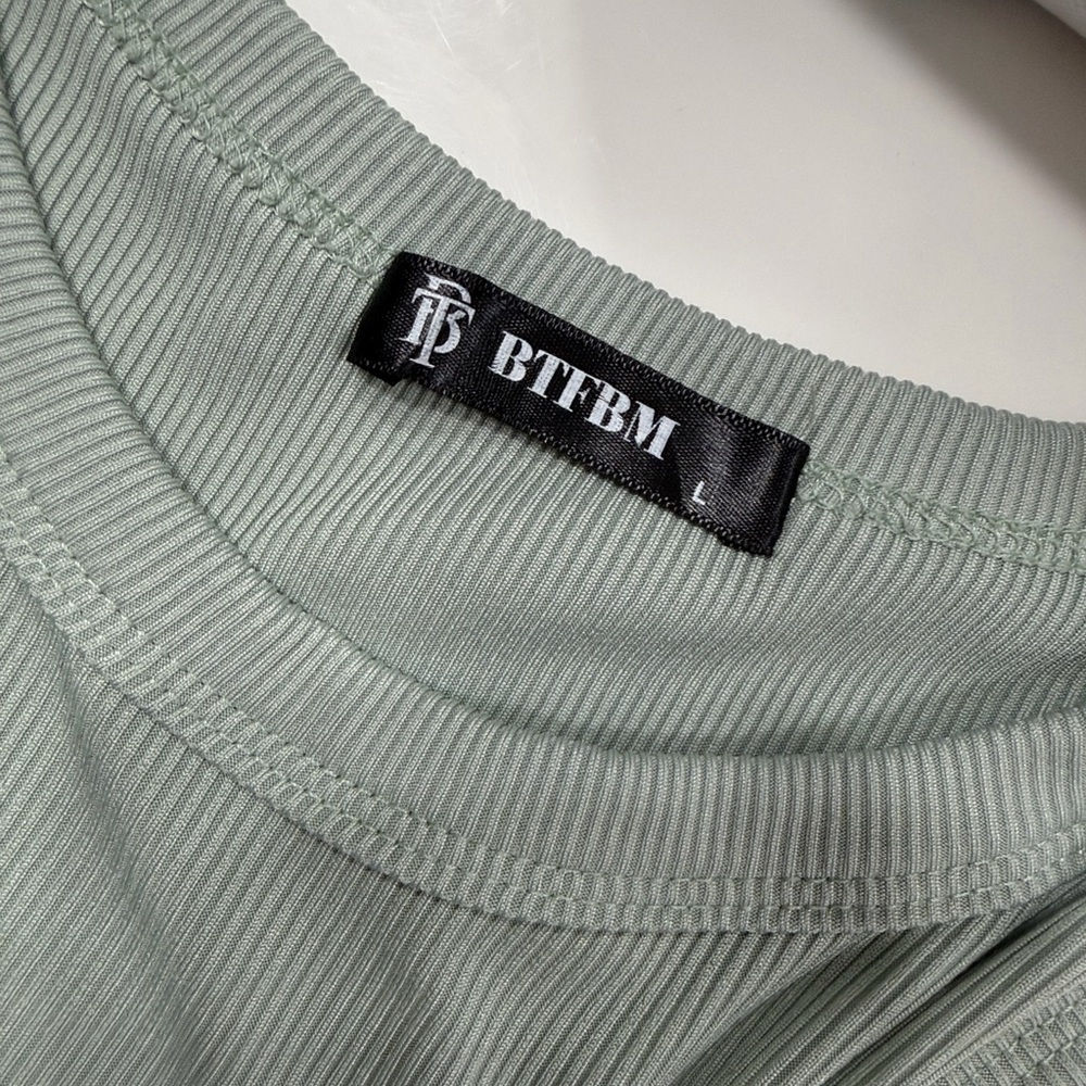 BTFBM Ribbed Side-cinched Tank Dress - Picture 7 of 8